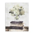thumbnail image 1 of Stupell Industries Farmhouse White Florals on Bookstack Canvas Art, 16 x 20, by Ziwei Li, 1 of 7