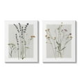 thumbnail image 1 of Stupell Industries Delicate Wildflower Herb Sprigs Lavender Nature Botanicals Graphic Art Gallery Wrapped Canvas Print Wall Art, Set of 2, Design by Carol Robinson, 1 of 6