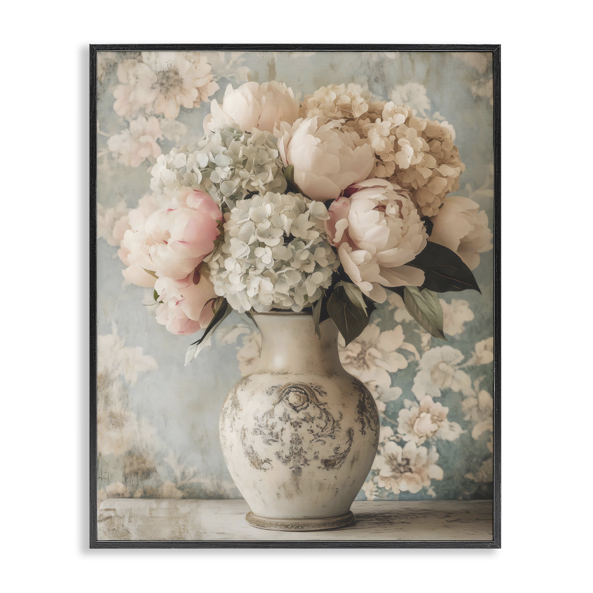Stupell Industries Delightful Arrangement of Flowers Black Framed Giclee Art, design by Creative Studio