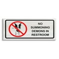 thumbnail image 1 of Stupell Industries Demons In Restroom Humor Graphic Art Gallery Wrapped Canvas Print Wall Art, Design by Lil' Rue, 1 of 2