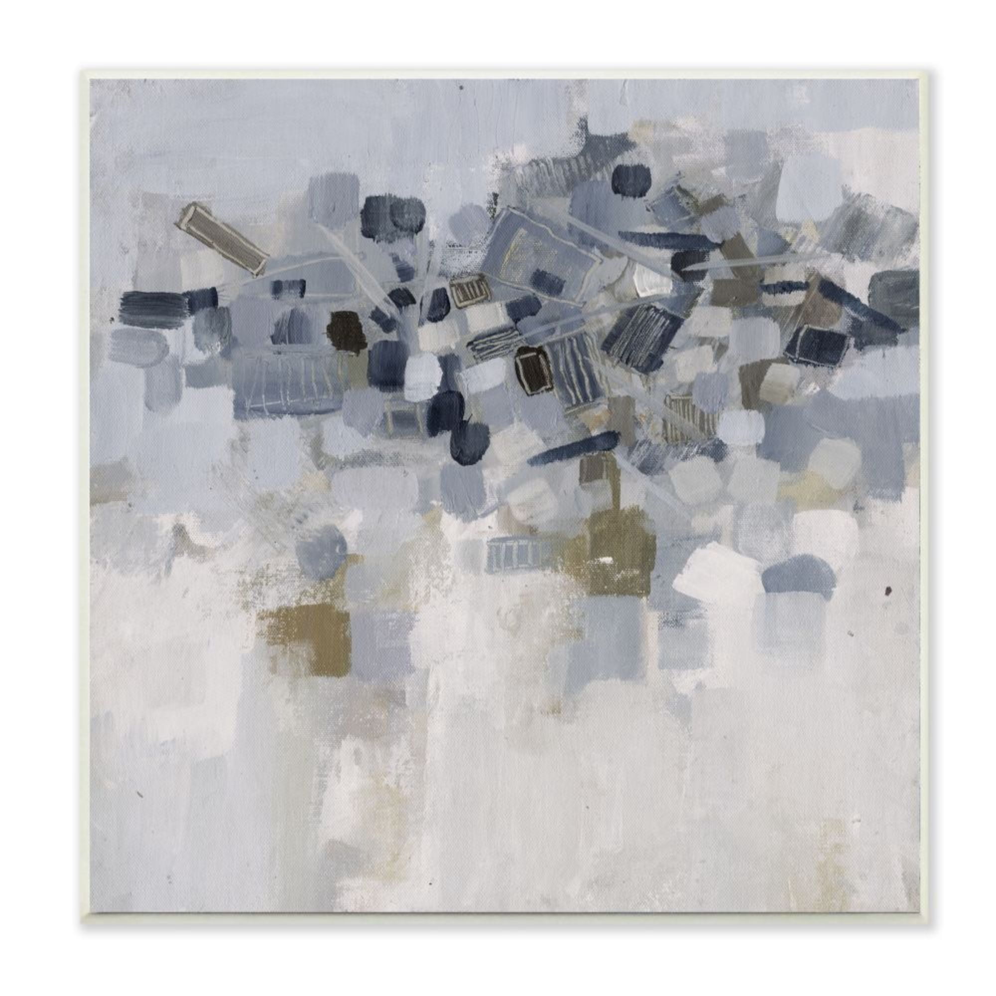 Stupell Industries Dense Soft Blue Abstracted Shapes Geometric Detail Design by Smith Haynes