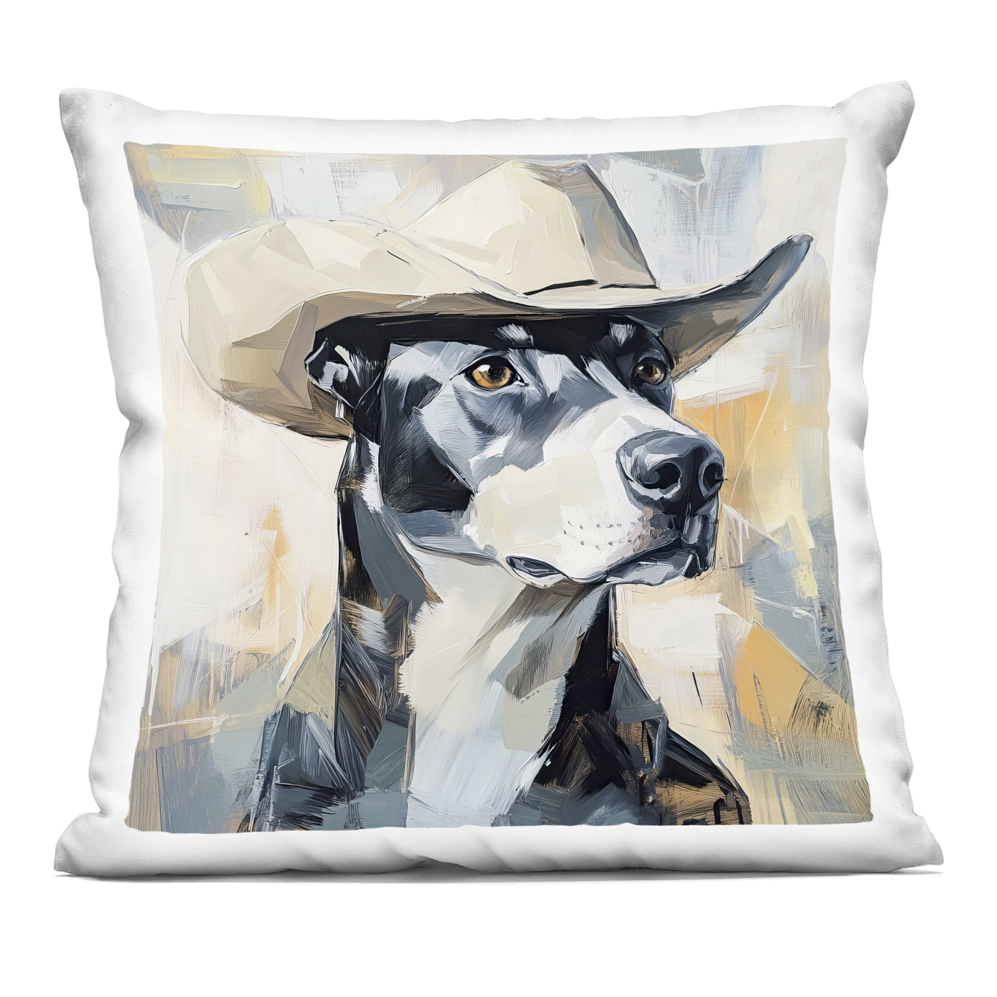 Stupell Industries Deputy Dog Cowboy Hat Decorative Printed Throw Pillow, design by Tina LeCour