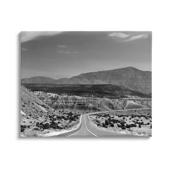 Stupell Industries Desert Canyon Road Landscape Photography Gallery Wrapped Canvas Art Print Wall Art, 48 x 36