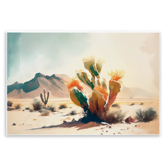 Stupell Industries Desert Dream at Sunrise Wall Plaque Art design by Titan Turner, 10 x 15