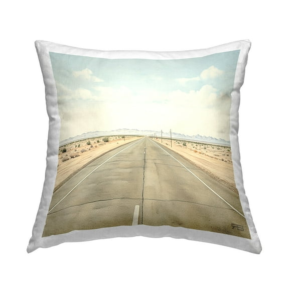 Stupell Industries Desert Freeway Scenery Decorative Printed Throw Pillow Design by RB