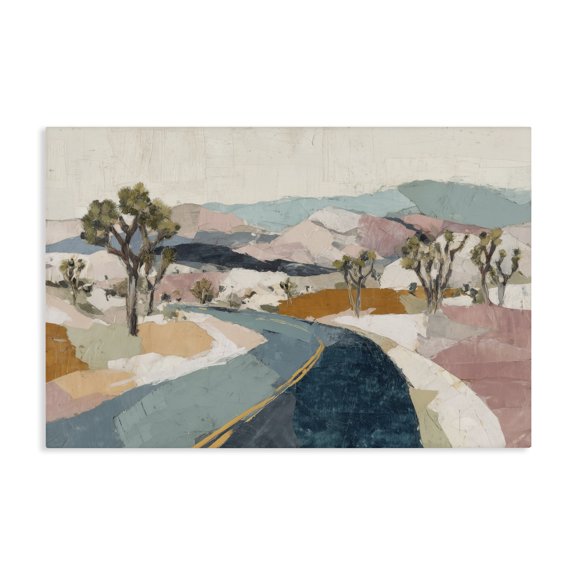 Stupell Industries Desert Highway Through Joshua Trees Canvas Wall Art, design by Chromatic Storm Studio