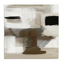 Stupell Industries Desert Impression Abstract Abstract Painting Gallery Wrapped Canvas Art Print Wall Art, 17 x 17