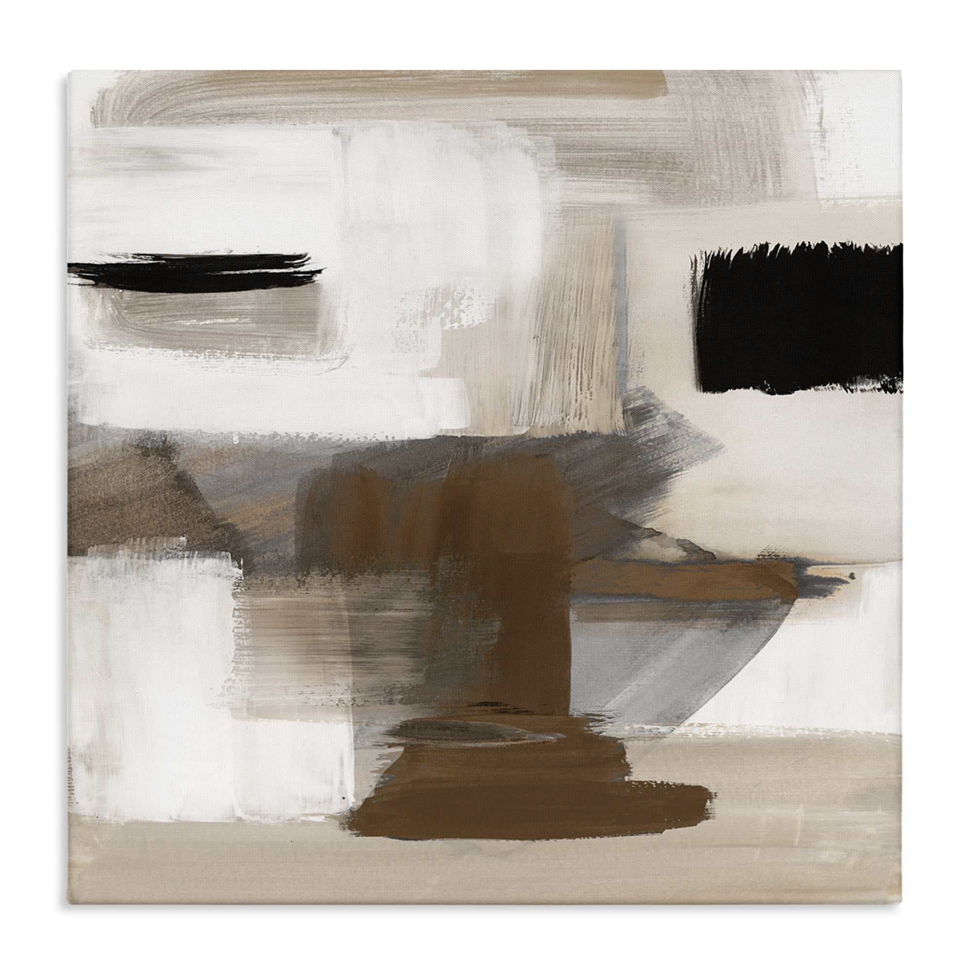 Stupell Industries Desert Impression Abstract Abstract Painting Gallery Wrapped Canvas Art Print Wall Art, 30 x 30