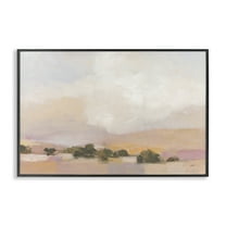 Stupell Industries Desert Landscape Abstract Landscape & Nature Painting Black Framed Art Print Wall Art, 24 x 16