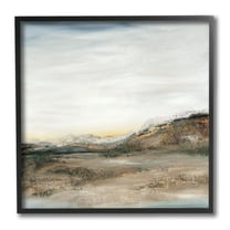 Stupell Industries Desert Landscape Abstraction Rustic Mountain Range,12 x 12,Designed by Ruth Fromstein