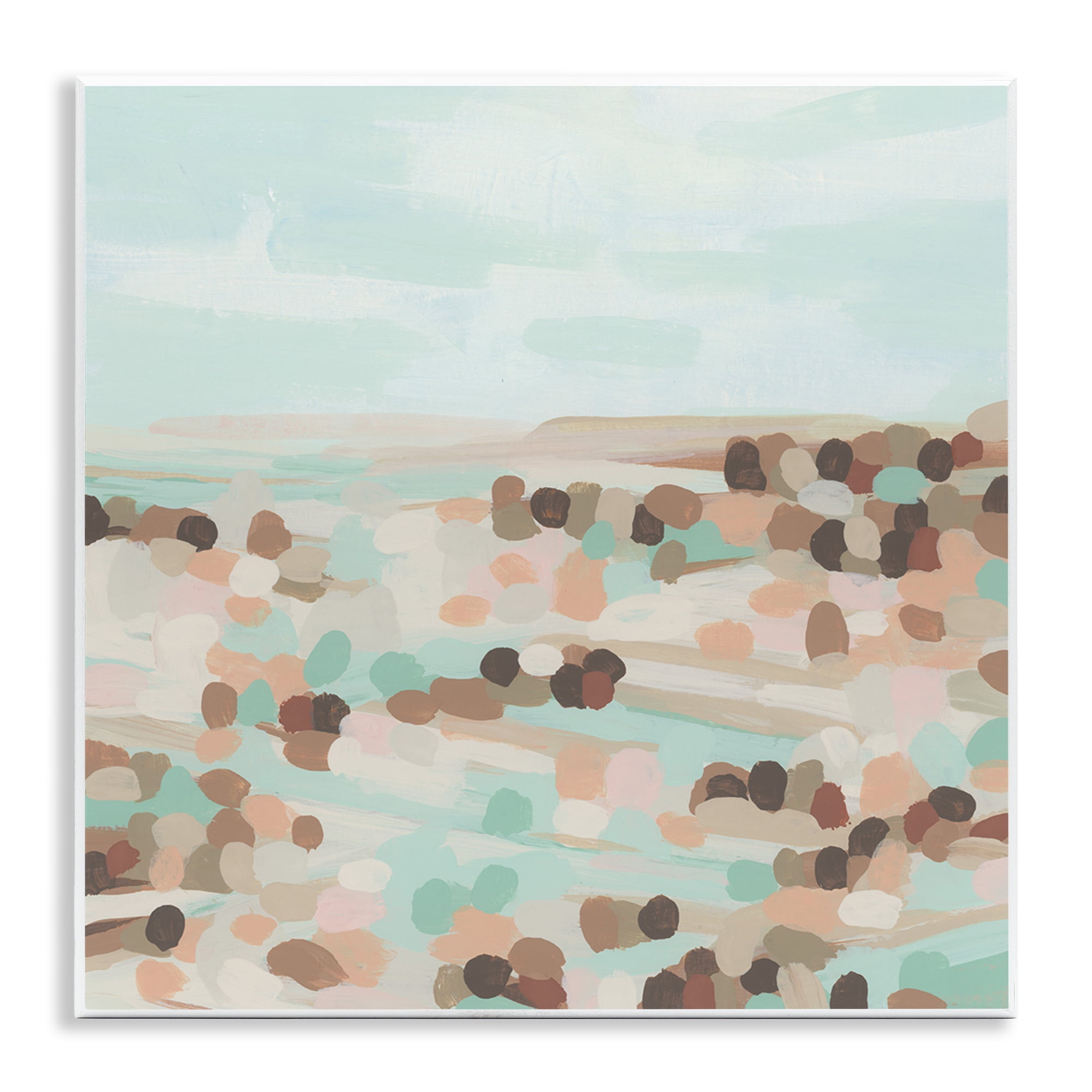 Stupell Industries Desert Landscape Impression Landscape Painting Unframed Art Print Wall Art, 12 x 12