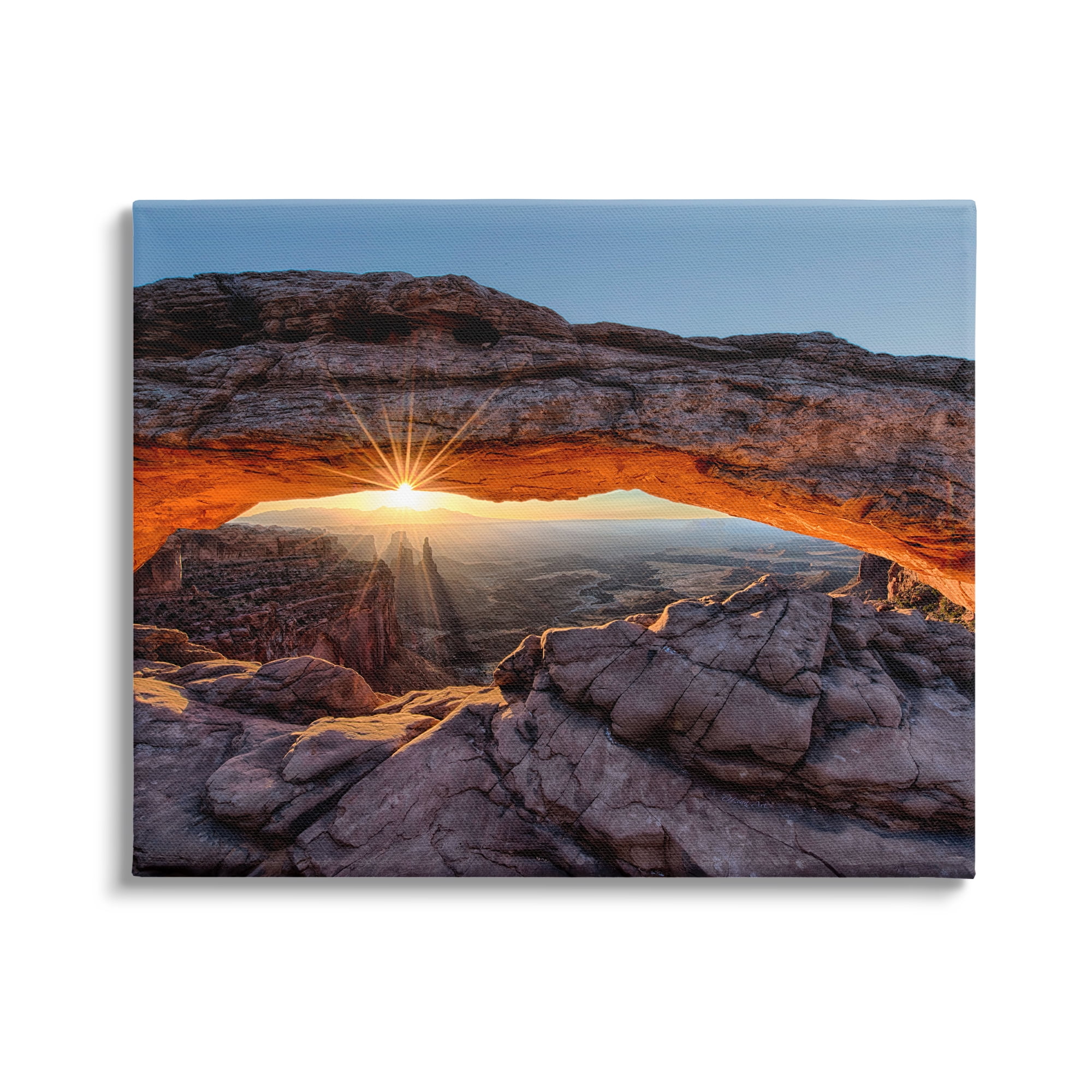 Stupell Industries Desert Mesa Arch Landscape Nature Photography Gallery Wrapped Canvas Print Wall Art, 48 x 36