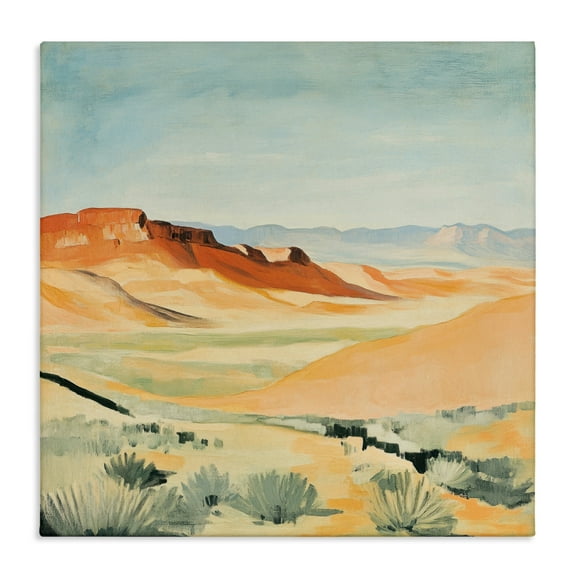 Stupell Industries Desert Mounds Landscape Canvas Wall Art design by Petal Prints Design, 17 x 17