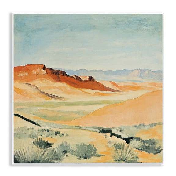 Stupell Industries Desert Mounds Landscape Wall Plaque Art design by Petal Prints Design, 12 x 12