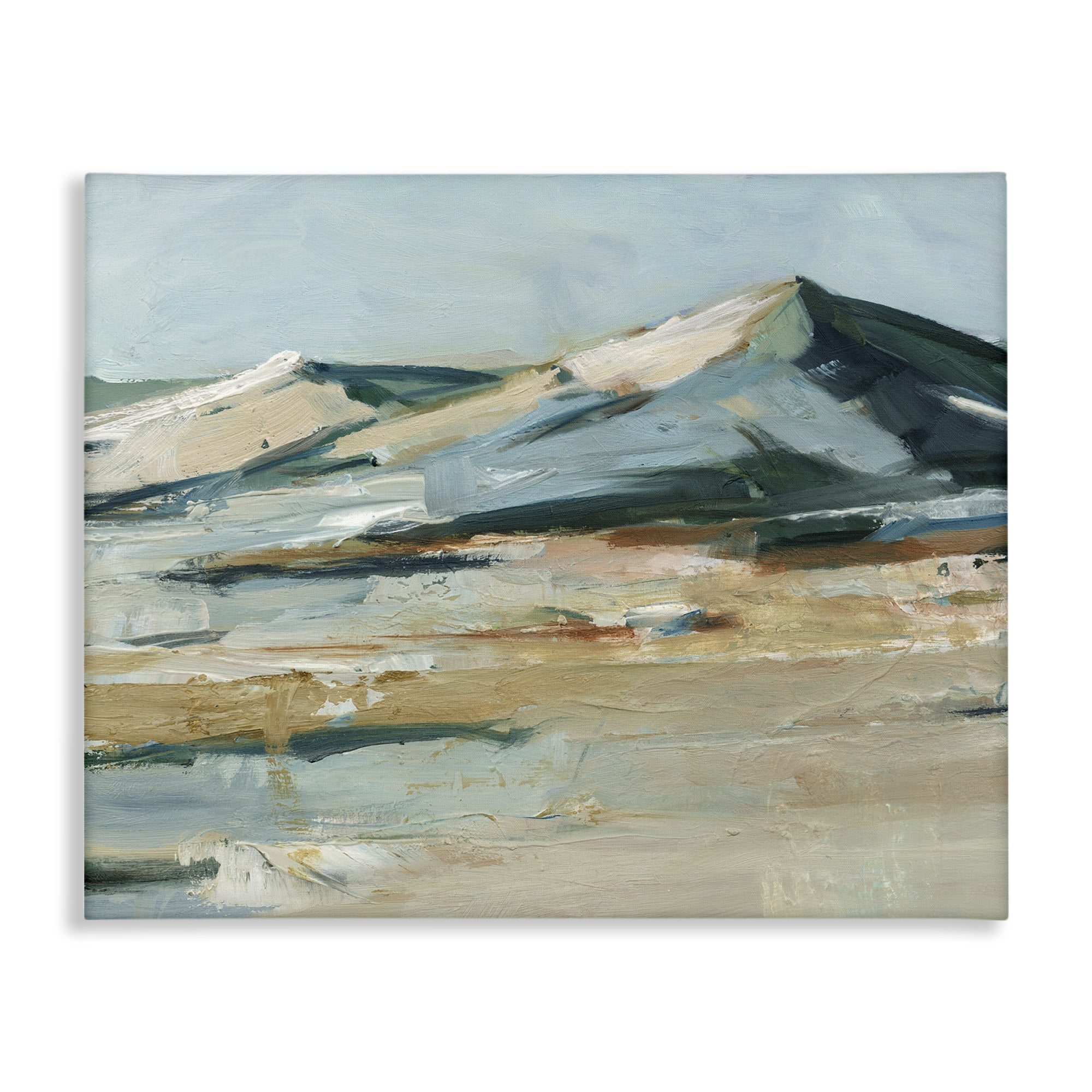 Stupell Industries Desert Mountain Dunes Landscape & Nature Painting Wrapped Canvas Art Print Wall Art, 20 x 16