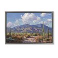 thumbnail image 1 of Stupell Industries Rustic Lodge Desert Mountains at Sunset Glow Gray Floating Frame Canvas Art, 25 x 17, by Gina Kelly, 1 of 8