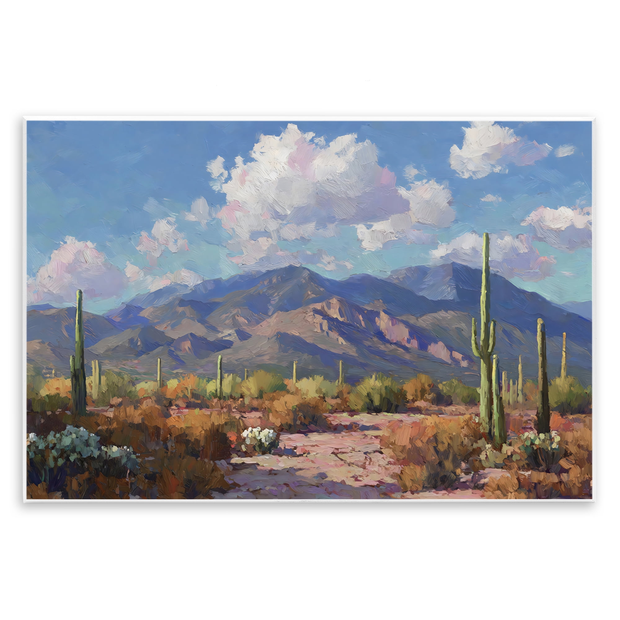 Stupell Industries Desert Mountains at Sunset Glow Wall Plaque Art, design by Gina Kelly