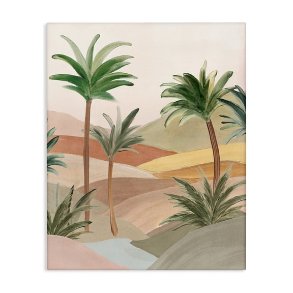 Stupell Industries Desert Oasis Palms Canvas Wall Art design by Ian C., 30 x 24