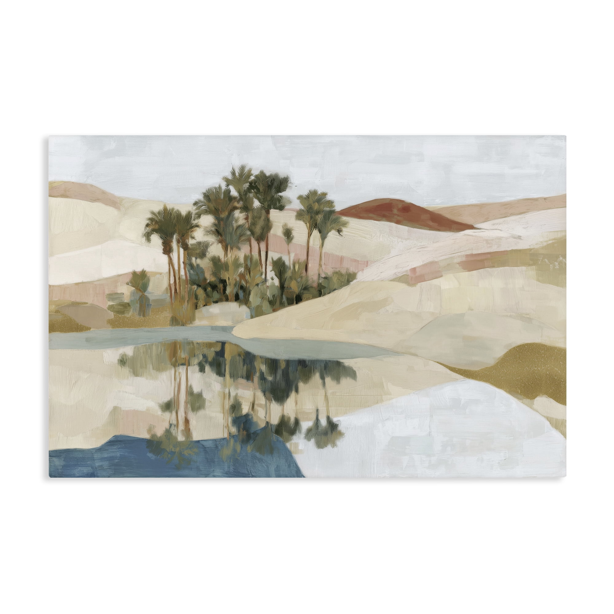 Stupell Industries Desert Oasis with Palm Reflection Canvas Wall Art, design by Chromatic Storm Studio