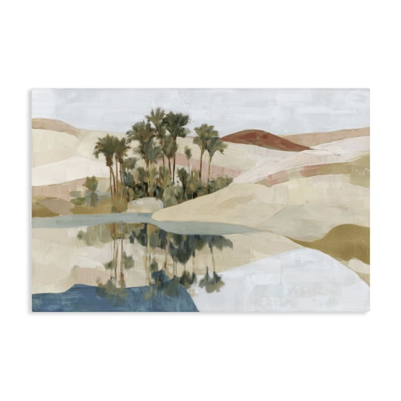 Stupell Industries Desert Oasis with Palm Reflection Canvas Wall Art, design by Chromatic Storm Studio