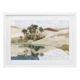 thumbnail image 1 of Stupell Industries Southwestern Desert Oasis with Palm Reflection White Framed Print Under Glass, 20 x 14, by Chromatic Storm Studio, 1 of 8