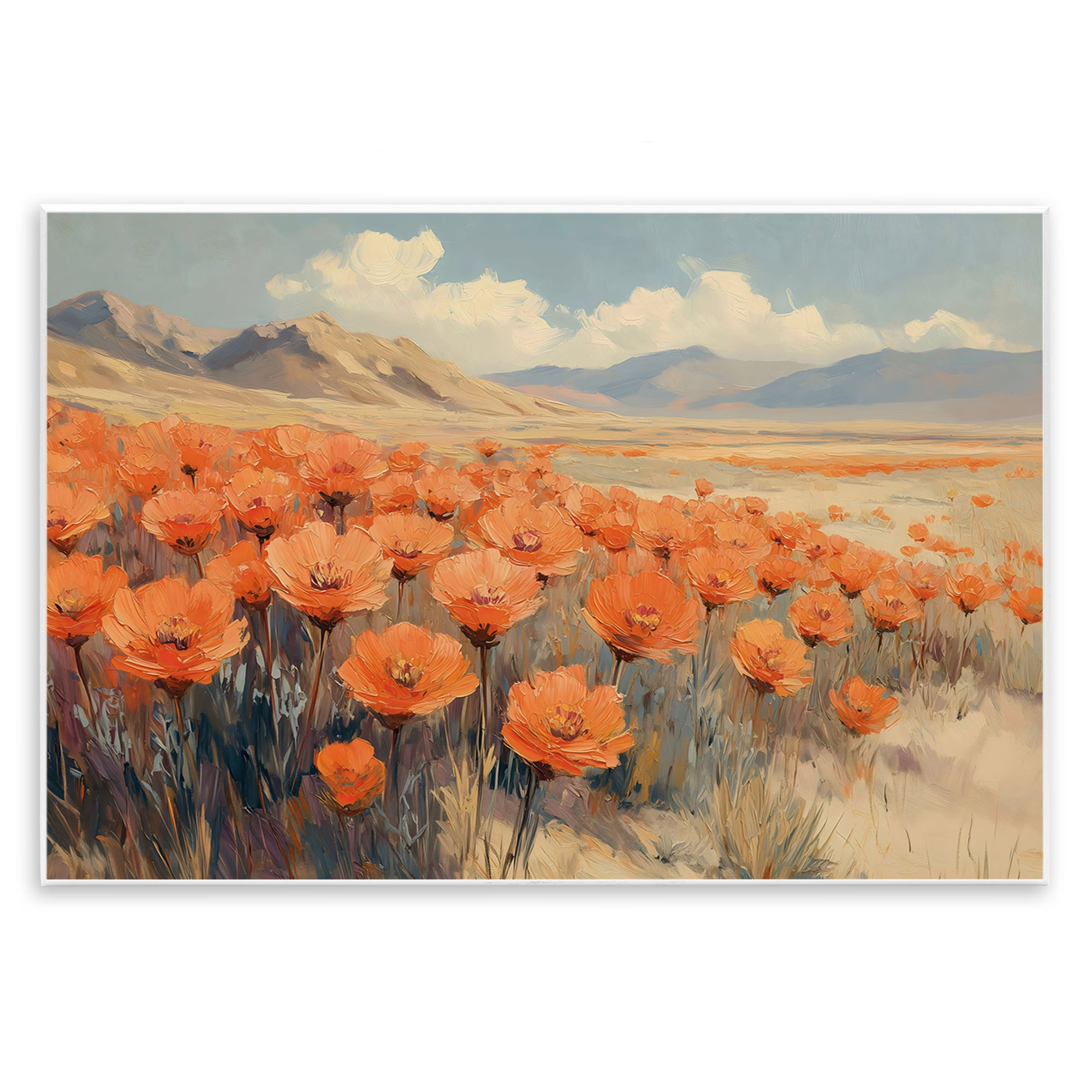 Stupell Industries Desert Poppies in Valley Wall Plaque Art, design by Gina Kelly