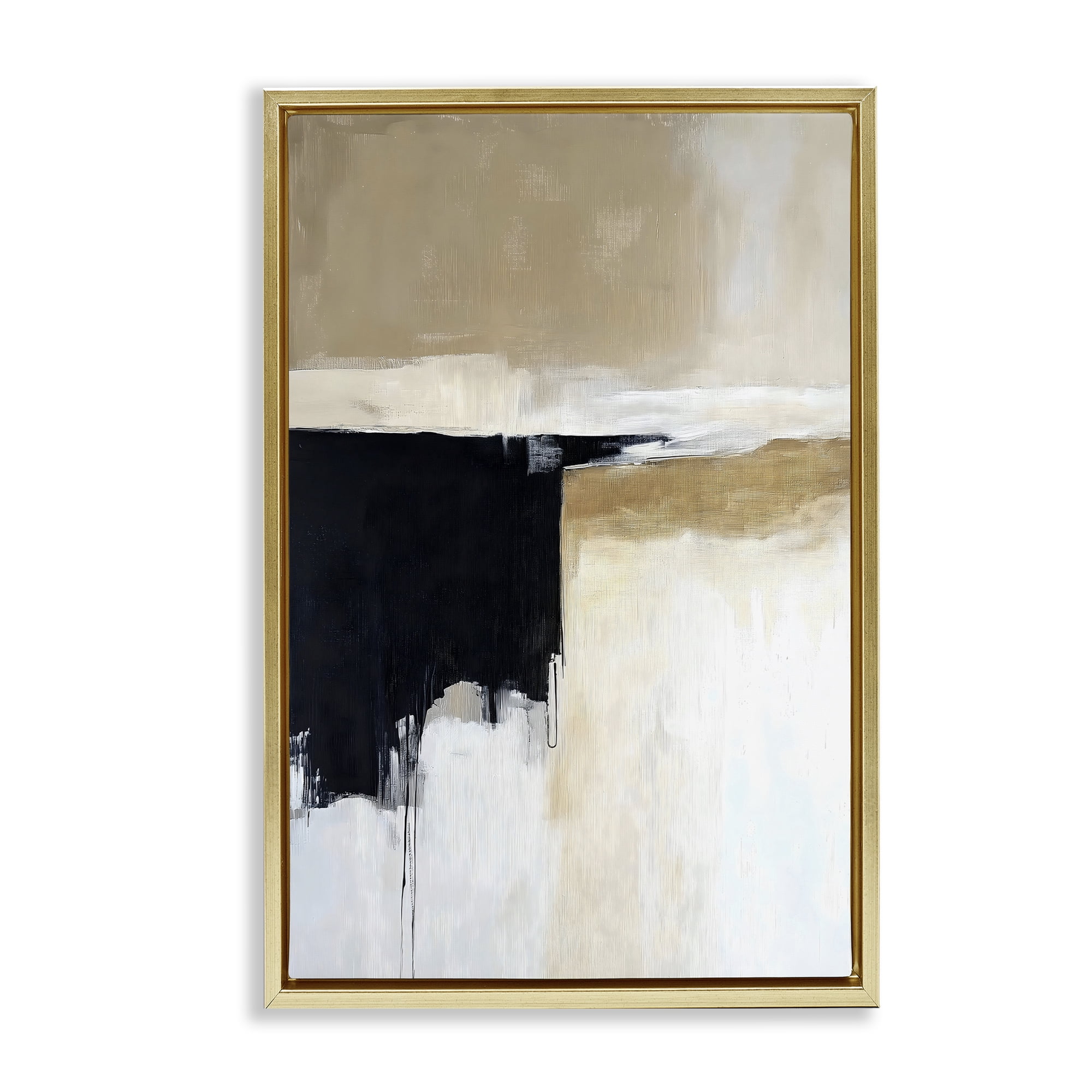 Stupell Industries Desert Shades Muted Neutrals Gold Framed Floater Canvas Wall Art, design by Gina Kelly