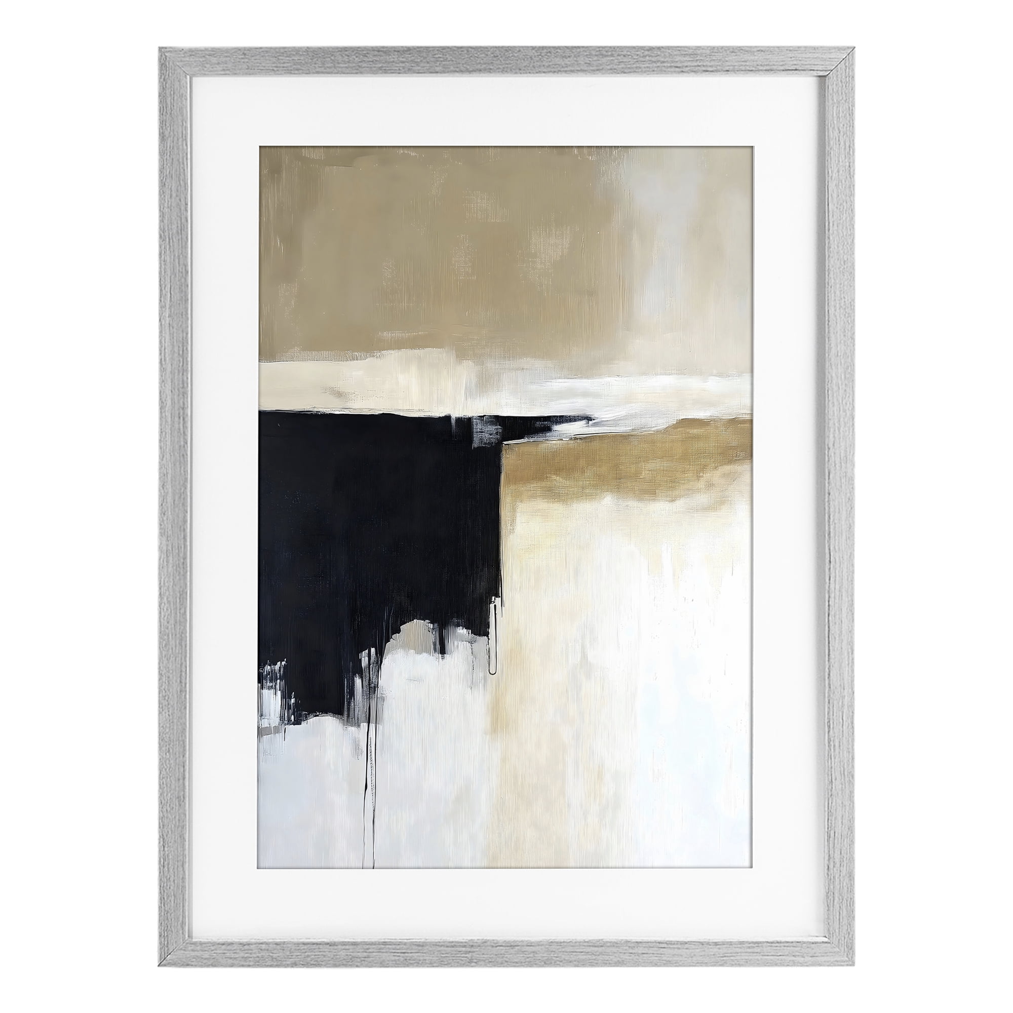 Stupell Industries Desert Shades Muted Neutrals Gray Framed Print Under Glass, design by Gina Kelly