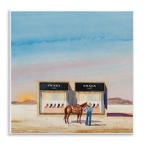 Stupell Industries Desert Shoe Store Fashion Painting Unframed Art Print Wall Art, 12 x 12