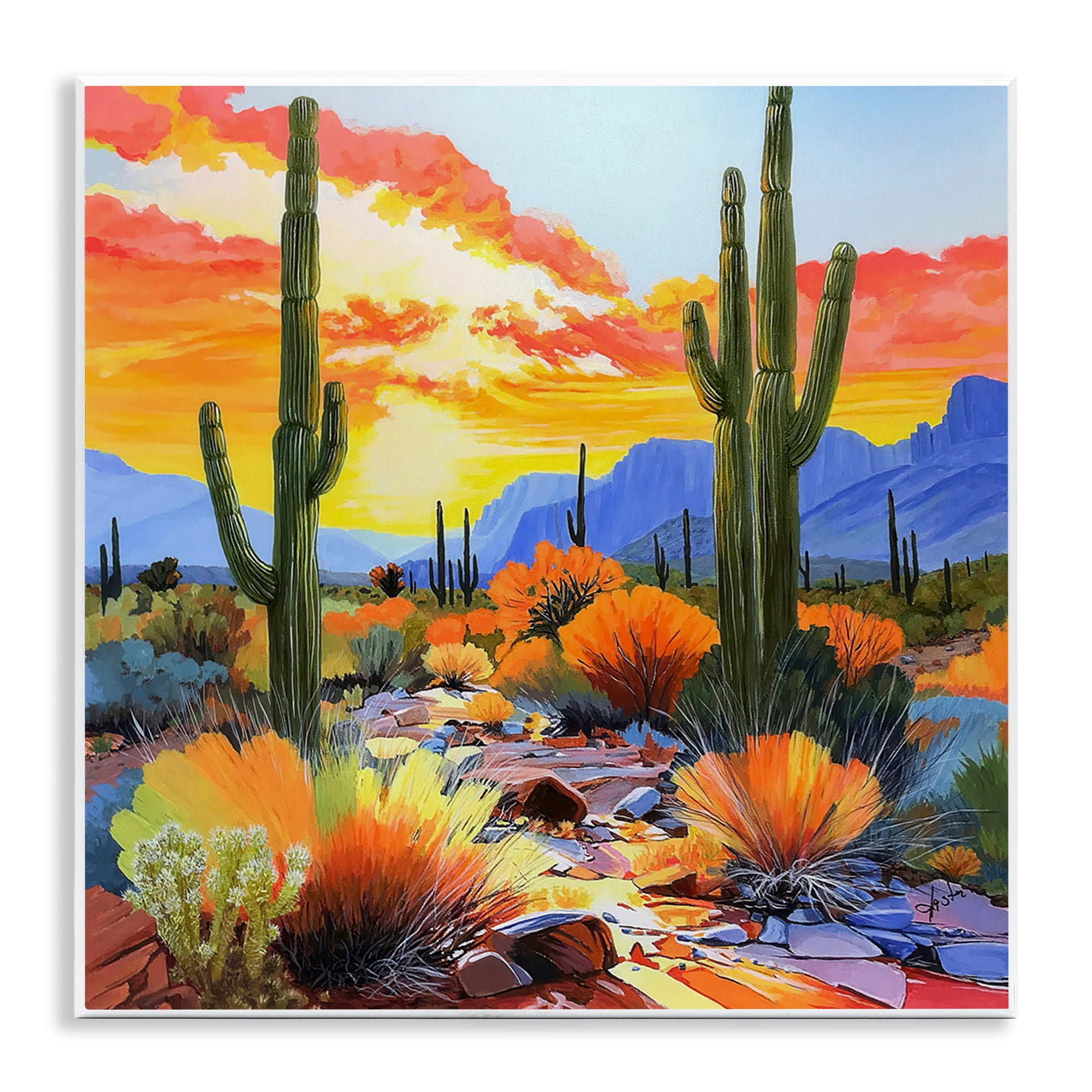Stupell Industries Desert Splendor Cacti Wall Plaque Art, design by John Jaster