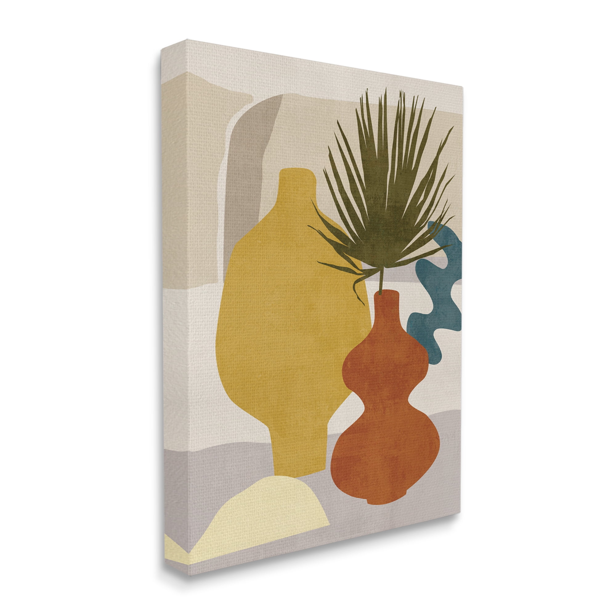 Stupell Industries Desert Summer Abstract Vases Yellow Orange Brown,36 x 48,Designed by Melissa Wang