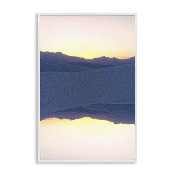 Stupell Industries Desert Sunset Surreal Reflection White Framed Giclee Art design by Robin Vandenabeele, 24 x 16