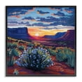 thumbnail image 1 of Stupell Industries Contemporary Desert Sunset on Blooming Bush Black Framed Giclee Art, 12 x 12, by Kate Jarvik Birch, 1 of 8
