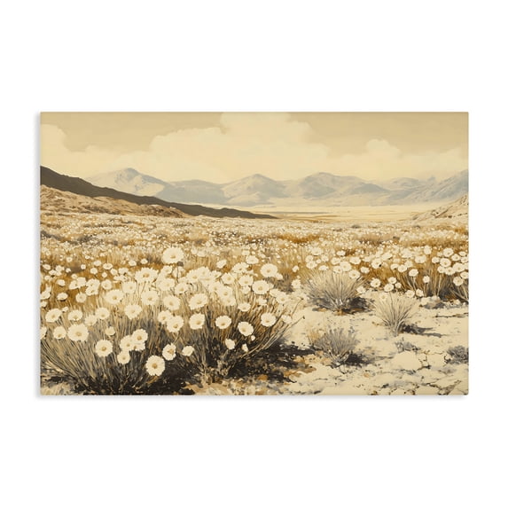 Stupell Industries Rustic Lodge Desert Wildflowers in Golden Valley Canvas Art, 30 x 20, by Franklyn Gregory
