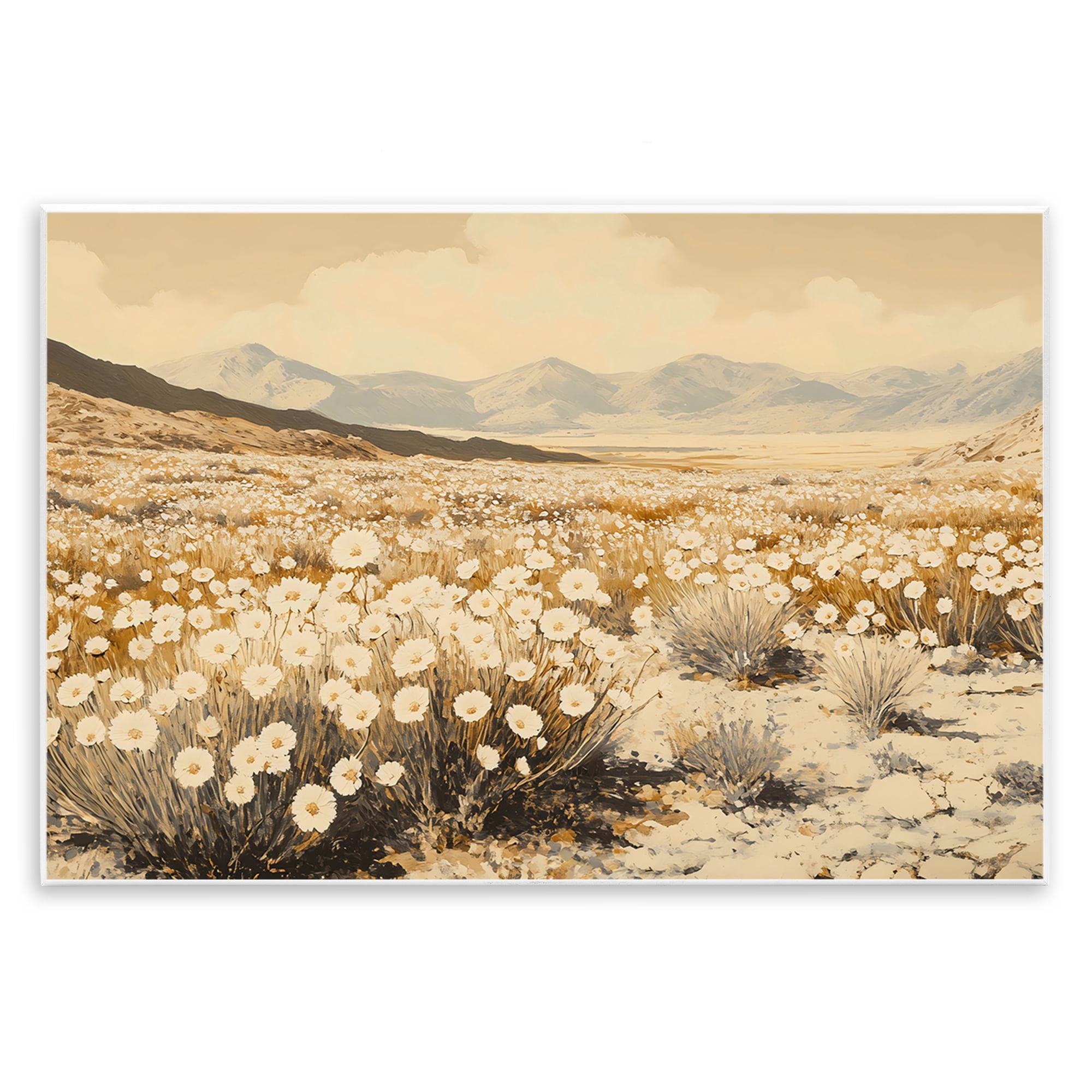 Stupell Industries Desert Wildflowers in Golden Valley Wall Plaque Art, design by Franklyn Gregory