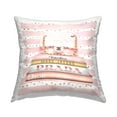 thumbnail image 1 of Stupell Industries Designer Bag on Fashion Bookstack Striped Pattern Glam Pink,18 x 7 x 18 Decorative Pillows, 1 of 6