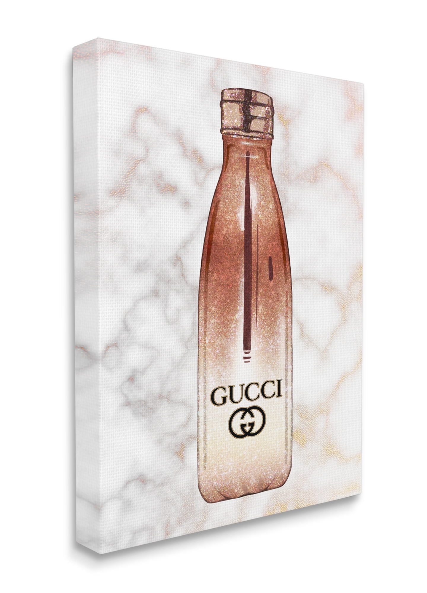 Stupell Industries Designer Brand Chic Sports Fashion Bottle Marble Canvas Wall Art, 36 x 48, Design by Ziwei Li
