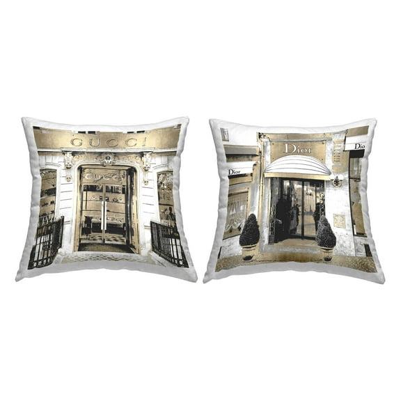 Stupell Industries Designer Fashion Glam Architecture Printed Throw Pillow Design by Madeline Blake (Set of 2)