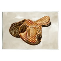 Stupell Industries Designer Horseback Saddle Beauty & Fashion Painting Unframed Art Print Wall Art, 15 x 10