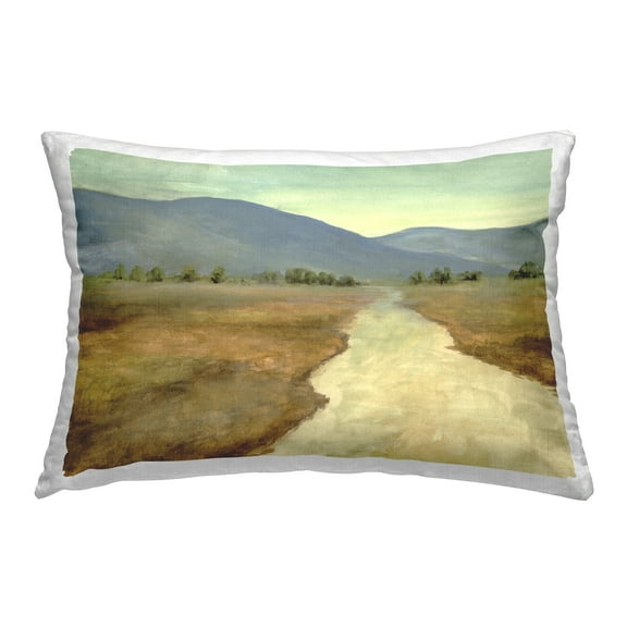 Stupell Industries Desolate Mountain Road Decorative Printed Throw Pillow Design by Michael Willett .