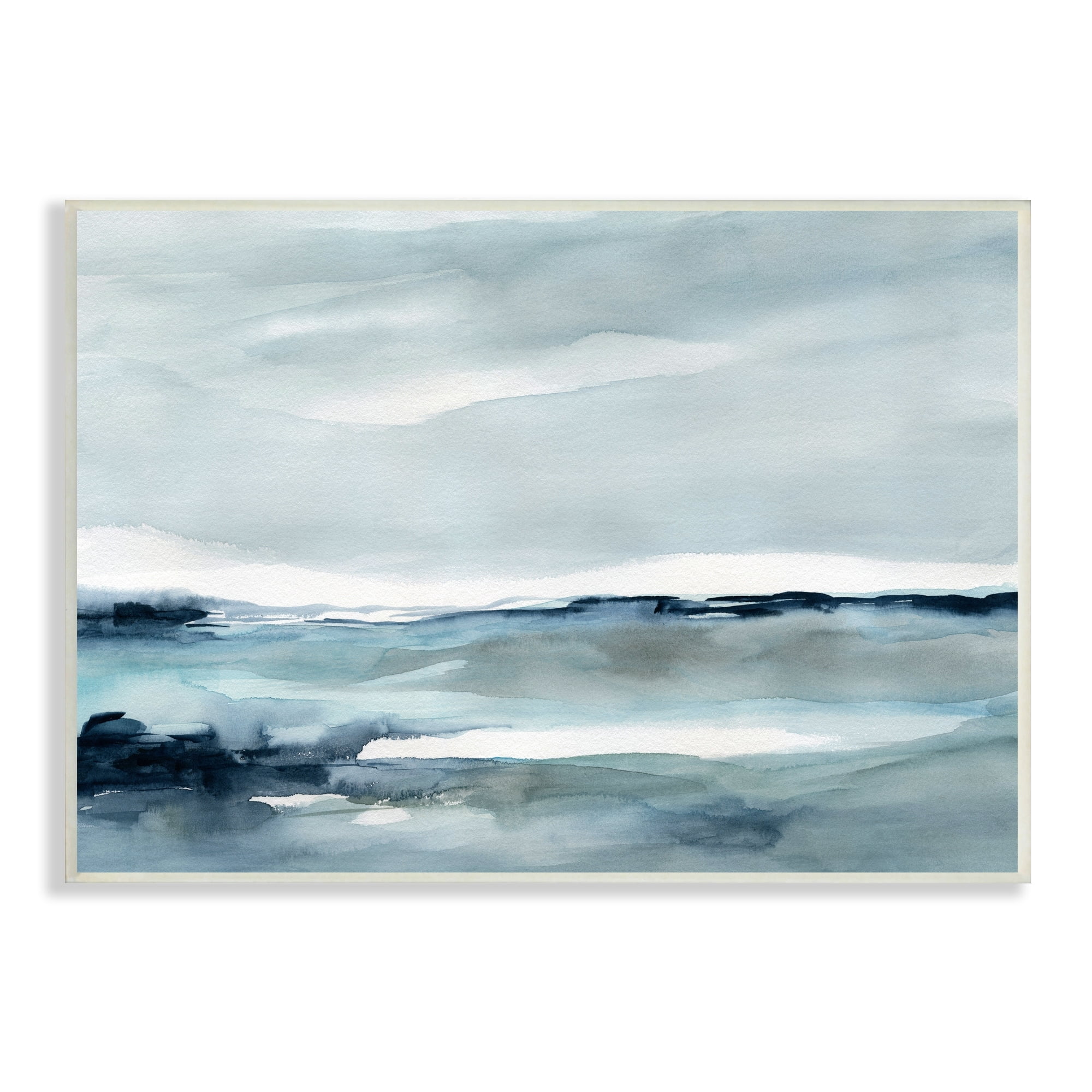 Stupell Industries Desolated Northern Polar Ocean Abstract Scenery View ,19 x 13, Design by Carol Robinson