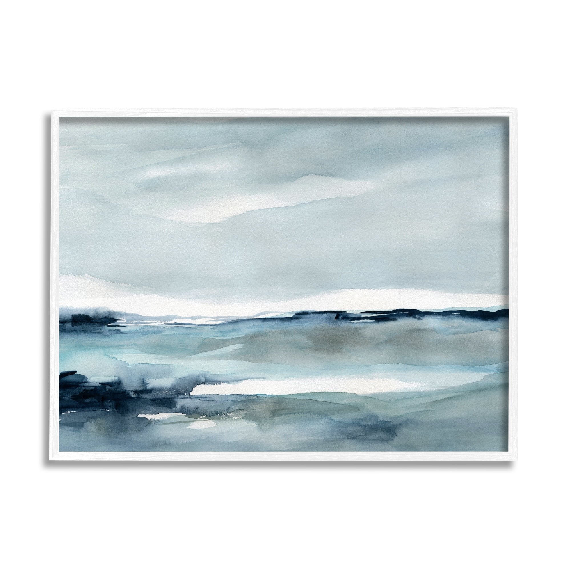 Stupell Industries Desolated Northern Polar Ocean Abstract Scenery View ,30 x 24, Design by Carol Robinson