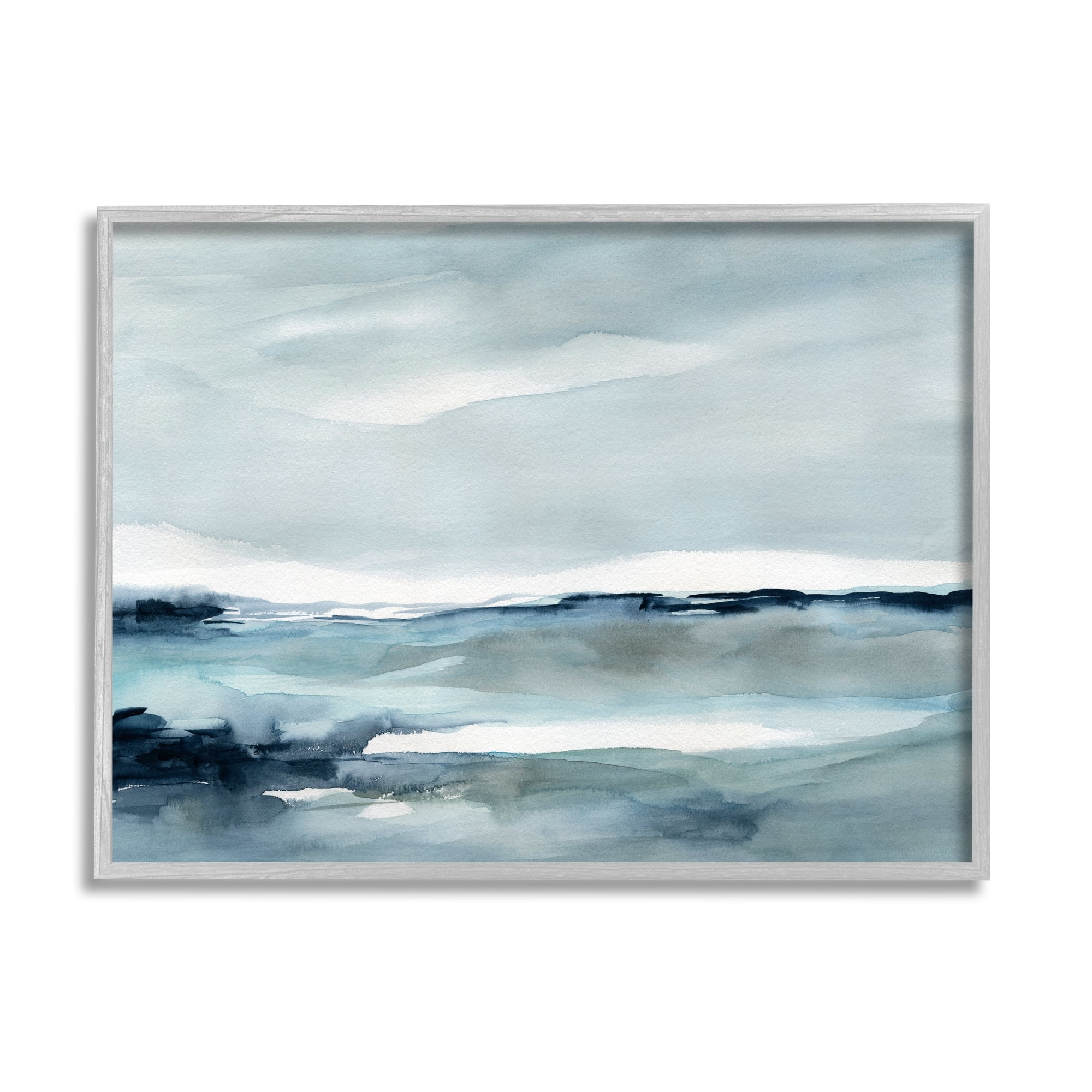 Stupell Industries Desolated Northern Polar Ocean Abstract Scenery View ,30 x 24, Design by Carol Robinson