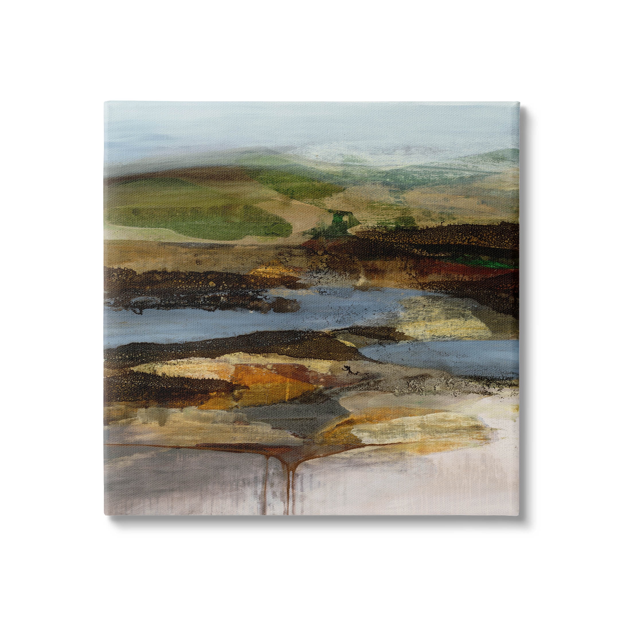Stupell Industries Detailed Abstract Landscape Horizon Painting Gallery Wrapped Canvas Print Wall Art, Design by Ruth Fromstein