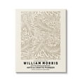 thumbnail image 1 of Stupell Industries Detailed Beige Botanical Leaves William Morris Text Canvas Wall Art, 36 x 48, Design by Ros Ruseva, 1 of 5