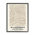 thumbnail image 1 of Stupell Industries Detailed Beige Botanical Leaves William Morris Text Framed Wall Art, 24 x 30, Design by Ros Ruseva, 1 of 8