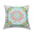 thumbnail image 1 of Stupell Industries Detailed Floral Medallion Pattern Printed Throw Pillow Design by Geoff Tygert, 1 of 4