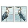 thumbnail image 1 of Stupell Industries Detailed Heron Bird Duo Animals & Insects Painting Gray Framed Art Print Wall Art, 16 x 20, Set of 2, 1 of 9