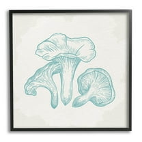 Stupell Industries Detailed Mushroom Specimen Botanicals Graphic Art Black Framed Art Print Wall Art, Design by Kim Allen