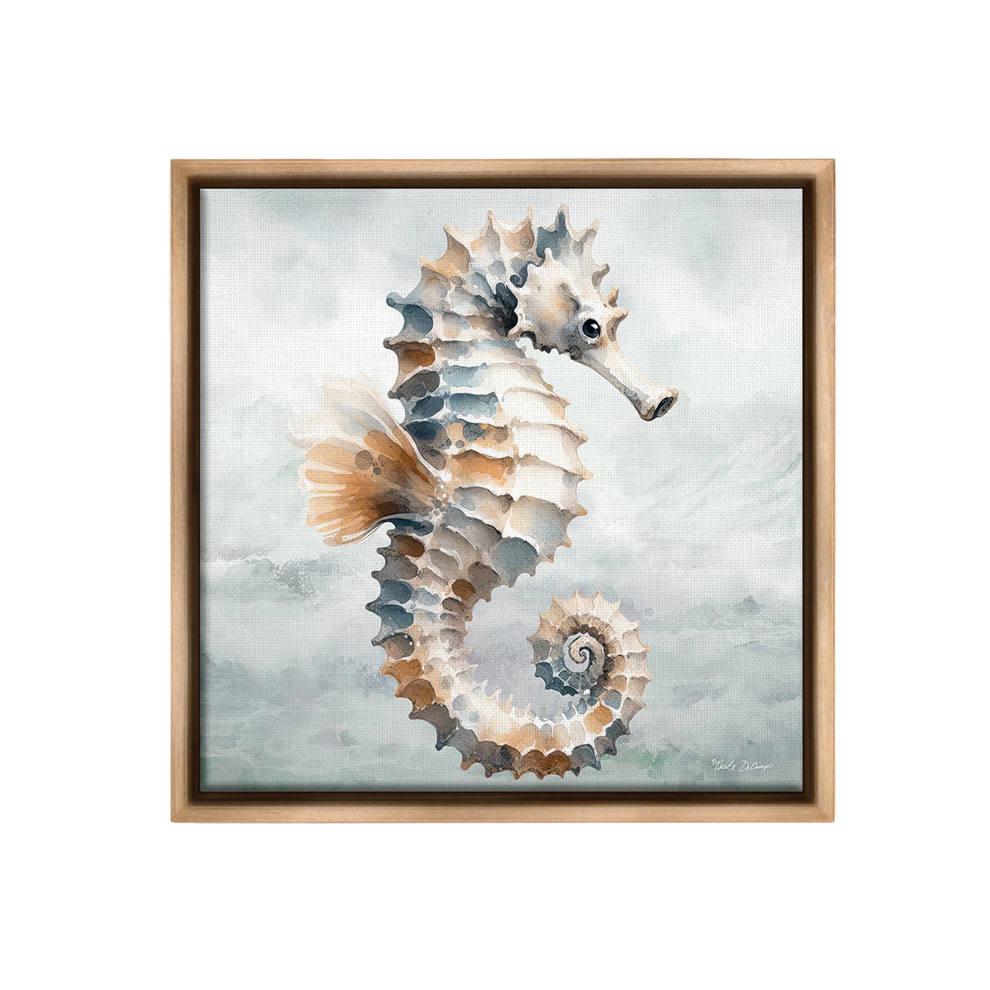 Stupell Industries Detailed Ocean Seahorse Animals & Insects Painting